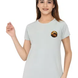 SZN Women Printed Applique T-shirt-picture-32