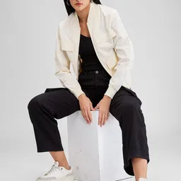 SPYKAR Women Bomber with Patchwork Jacket image 5