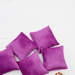 RD TREND Pink Set of 5 Striped Square Cushion Covers image 5