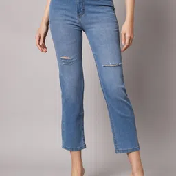 The Roadster Lifestyle Co High Rise Cropped Jeans-picture-32