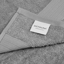Bichauna Grey Cotton 525 GSM Bath Towel image 4