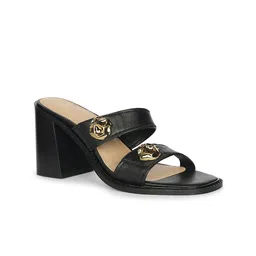 Saint G Textured Leather Block Sandals-image-56