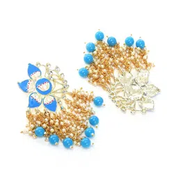 JOHARKAMAL Floral Drop Earrings image 4