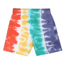 U.S. Polo Assn. Kids Boys Pure Cotton Tie-Dye Printed Shorts image 2