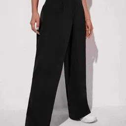 Next One Women Smart Loose Fit High-Rise Easy Wash Pleated Trousers image 2