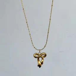 Designs & You Gold-Plated Stainless Steel Contemporary Pendants with Chains image 2