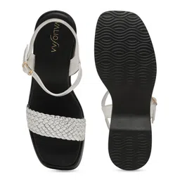 VALIOSAA Buckle Deaign Braided Ethnic Wedge Sandals image 5