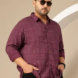 Sztori Plus Size Abstract Printed Casual Shirt-picture-30