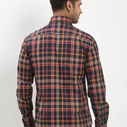 Indian Terrain Checked Classic Slim Fit Cotton Casual Shirt image 5