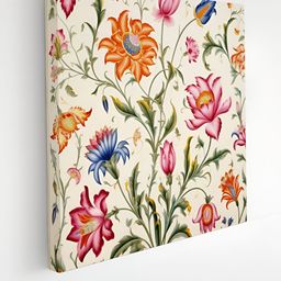 Myntra Elegant Homes White & Orange Flowers Canvas Wall Art-picture-31