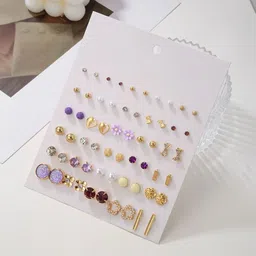 TheVineGirl Geometric Studs Earrings-picture-35