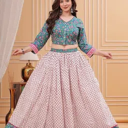 parthvi Printed Stitched Lehenga Choli image 5