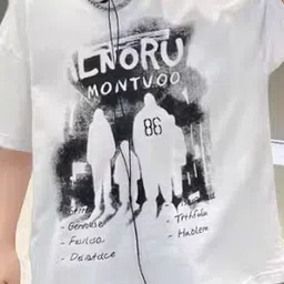 Xsole Boys Graphic Printed Round Neck Cotton Oversized T-shirt image 2