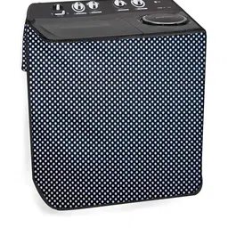 The Furnishing Tree Navy Blue PVC Washing Machine Covers image 2