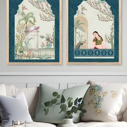 Kotart Brown & Green 2 Pieces Wooden Other Wall Arts-picture-35