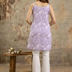Anouk Rustic Paisley Printed Square Neck Pure Cotton Kurti image 3