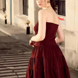 STYLECAST X KASSUALLY Strapless Tiered Bandeau Dress image 4