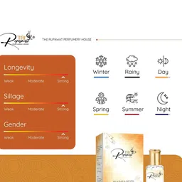 THE RUPAWAT Perfumery House Dark Moon 100% Natural & Pure Alcohol Free Attar - 12 ml image 2