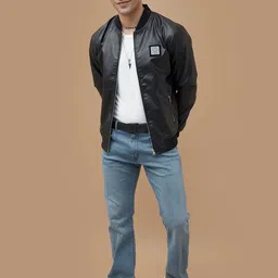 SmileyWorld Men Sporty Jacket with Patchwork image 5