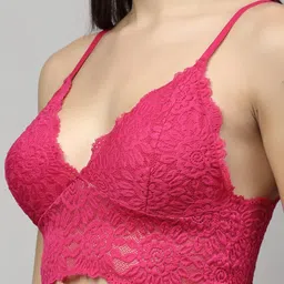 samvar Women Pink,Blue,Grey Net Bra Panty Set for Lingerie Set Undergarments Pack of 3 image 3