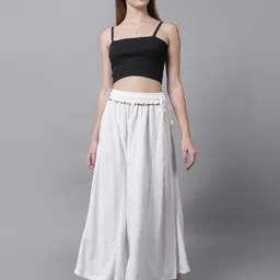 LEGITLOOKS Women Flared Knitted Palazzos-image-65