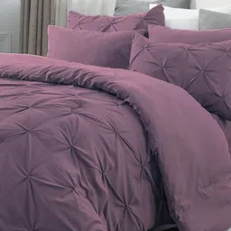 THE WHITE MOSS Purple & Purple AC Room 150 GSM Comforter-picture-49