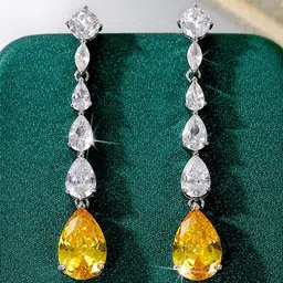 Jewels Galaxy Women Floral Drop Earrings-image-32
