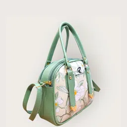 ROYAL CHAALS Women Floral Structured Handheld Bag image 4