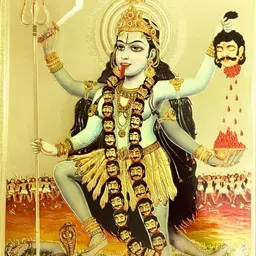 SHOP BY ROOM Yellow & Red Devi Kali Wall Art-image-57