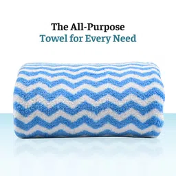 Kuber Industries Blue & White 4 Pcs Printed Microfiber 280GSM Ultra Absorbent Face Towels image 2