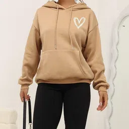 silvanus Women Full Sleeve Solid Hooded Sweatshirt image 4