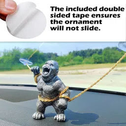 lovmoto Car Dashboard Decoration Fun & Unique Gorilla Showpiece Animal Figurine sg8 Car Dashboard Cover-picture-42