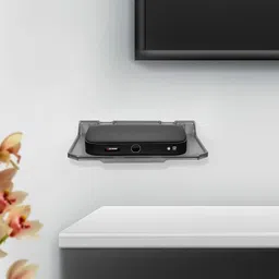 plantex ABS Plastic Unbreakable Set Up Box/Wi-Fi Router/Blu Ray Player Stand (10x7 inch) Plastic Wall Shelf image 5