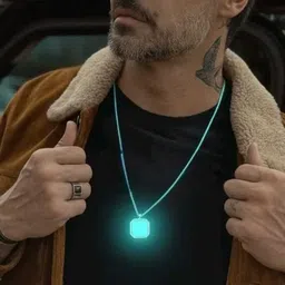 najrota Redium square and plane bracelet Stainless Steel Box Chain Pendant Sterling Silver Alloy, Alloy Pendant Set image 3