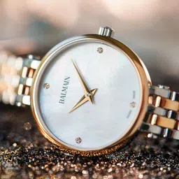 Balmain Women Brass Mother of Pearl Dial & Stainless Steel Bracelet Style Straps Analogue Watch B42983385 image 3