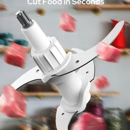 radhe Multi Function Stainless Steel Food Processor – Sausage Stuffer Maker for Electric Vegetable & Fruit Chopper image 4