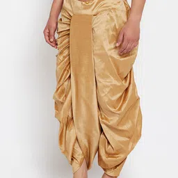 ROYAL KURTA Men Brown Solid Dhoti Pants image 3