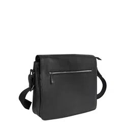 CALFNERO Men Black Messenger Bag image 4