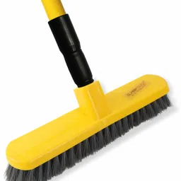 classy touch Tile Brush with Long Telescopic Handle for Cleaning Bathroom(23.22-38.58") Plastic Dry Brush image 2