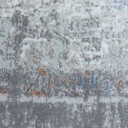 Grey Abstract Polypropylene 4 ft x 6 ft Machine Made Carpet by Apco image 4