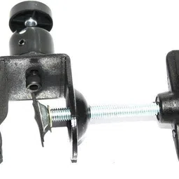 MILLETS C-Clamp Camera Mount U Clip Metal Bracket with 1/4'' Ball Head Connector for Photo Studio Light Stand DSLR Flash (Black) Rotating Flash Bracket image 4