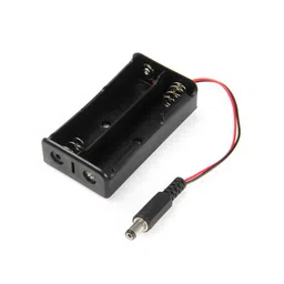 2 x 1.5V AA Battery Holder with DC2.1 Power Jack image 1