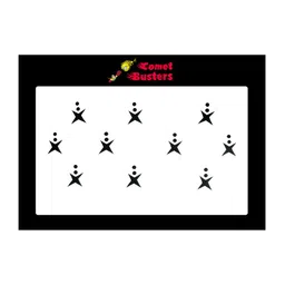 Comet Busters Black Traditional Designer Bindis image 2