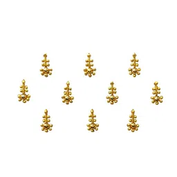 Comet Busters Gold-Toned Set of 10 Traditional Bindis image 3