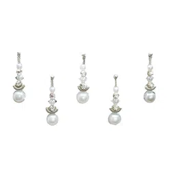 Comet Busters White Pack Of 5 Traditional Designer Bindis image 2