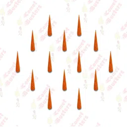 Comet Busters 14 Pcs Reusable Designer Bindis - Orange image 4