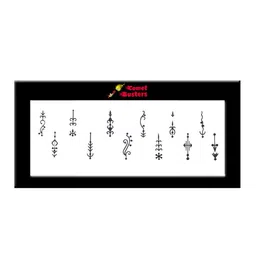 Comet Busters Black Handcrafted Traditional Designer Bindis image 3
