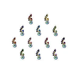 Comet Busters Set of 12 Bindis - Multicoloured image 2