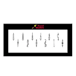 Comet Busters Black  Traditional Designer Bindis image 2