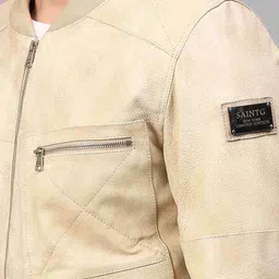 Saint G Water Resistant Leather Jacket image 2